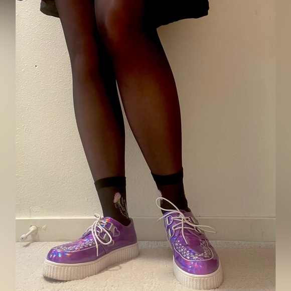 Strangecvlt Krypt rainbow reflective shoes! - Picture 3 of 11